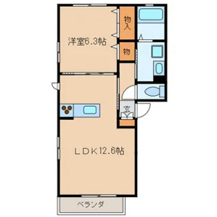 Brisa marina【1階】の間取り