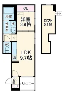 Regalo Shiga-hondori (レ【2階】の間取り