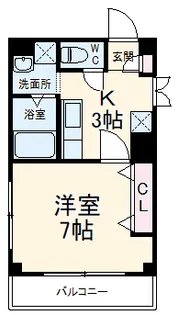 カームネス【3階】の間取り