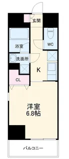 プレミアム黒川【8階】の間取り