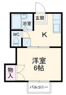 タウニィフルタ【105号室】の間取り
