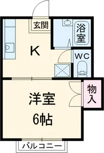 タウニィフルタ【207号室】の間取り