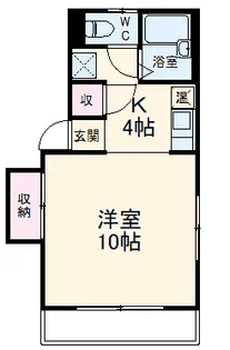 天神ビル【3B号室】の間取り