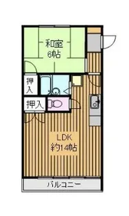 リーフYONEKURAⅡ(リーフ米倉Ⅱ)【1階】の間取り