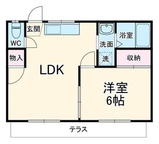茅ヶ崎トラッドA【1階】の間取り