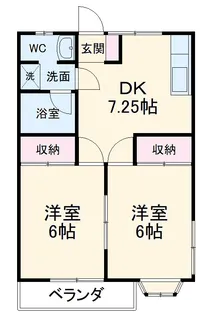 グレースハイム【201号室】の間取り