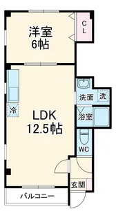 サン・ラヴィエ【2階】の間取り