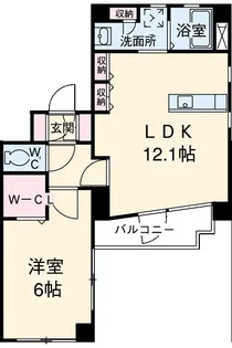 Lieben courtⅡ【5階】の間取り
