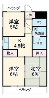 いながきビル【4階】の間取り