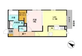 シュテルンハイム【1階】の間取り