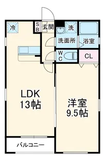 グランレーヴ大曽根2【2階】の間取り