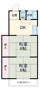 第二荒中荘【203号室】の間取り