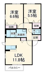 堂の後ハウス【2階】の間取り