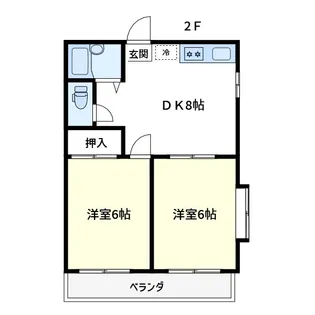 マルイホーム【202号室】の間取り