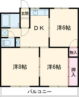 昭和コーポ前橋A棟【3階】の間取り