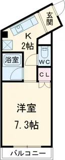 第3クリスタル【4D号室】の間取り