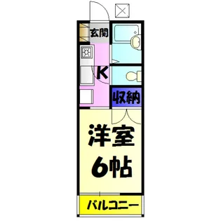 第5中村ハイツ【2階】の間取り