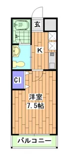 フラッティ今出川天神【6階】の間取り