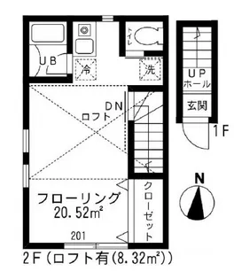 ブレッツァ西千葉【2階】の間取り