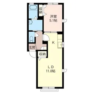 MARIE・CLAIRE C【1階】の間取り