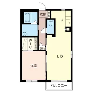 ソレアードA【2階】の間取り