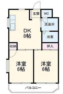シャトーレ黒川【101号室】の間取り