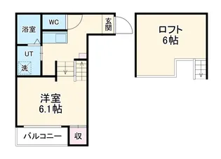 リヴェール【1階】の間取り