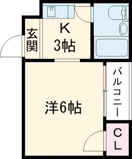 ドエル綾小路【3-C号室】の間取り