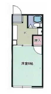 栗田ハイツ【101号室】の間取り