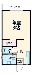 第6中村ハイツ【1階】の間取り