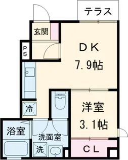 ドルフ中野【1階】の間取り