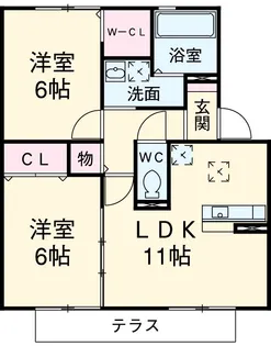 ソルジェンテ【203号室】の間取り