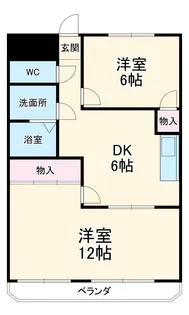 レジデンス岸野Ⅰ【302号室】の間取り