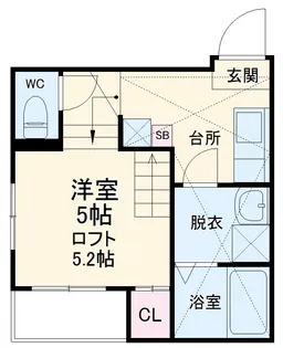 ハーモニーテラス山田Ⅱ【1階】の間取り