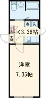 ラシクラス四谷【402号室】の間取り