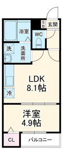 アークティカ上飯田【201号室】の間取り