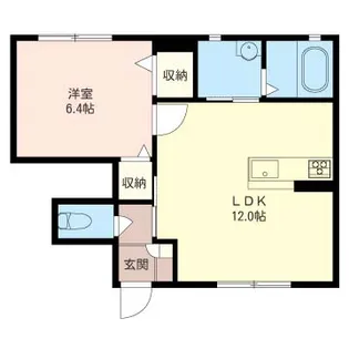 ラティールD【1階】の間取り