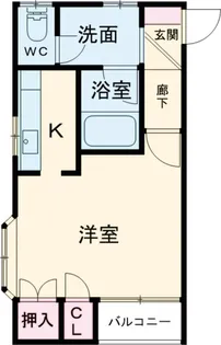 南町山岸ハイツⅡ【208号室】の間取り