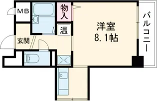 レスパス・エラン【4階】の間取り
