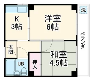 第2光マンション【4階】の間取り