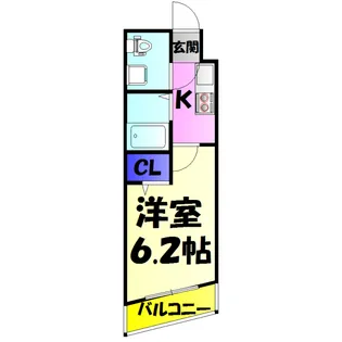 EAST INAGE【2階】の間取り