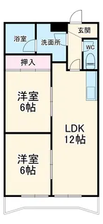 レジデンス岸野Ⅱ【302号室】の間取り