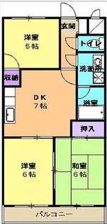 レジデンス岸野Ⅱ【303号室】の間取り