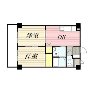 西一ビル【6階】の間取り