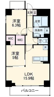 ア ドマーニ【10階】の間取り
