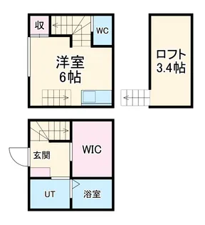 カーサ さくらⅠ【106号室】の間取り