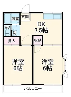 イルマーレ1番館【2階】の間取り