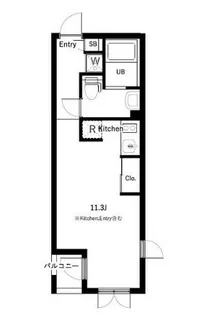 コスモリード東高円寺レジデンス【306号室】の間取り
