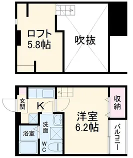 SQUARE Ⅰ【2階】の間取り