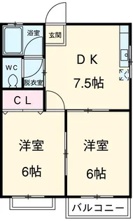 シャルム湘南A【21号室】の間取り